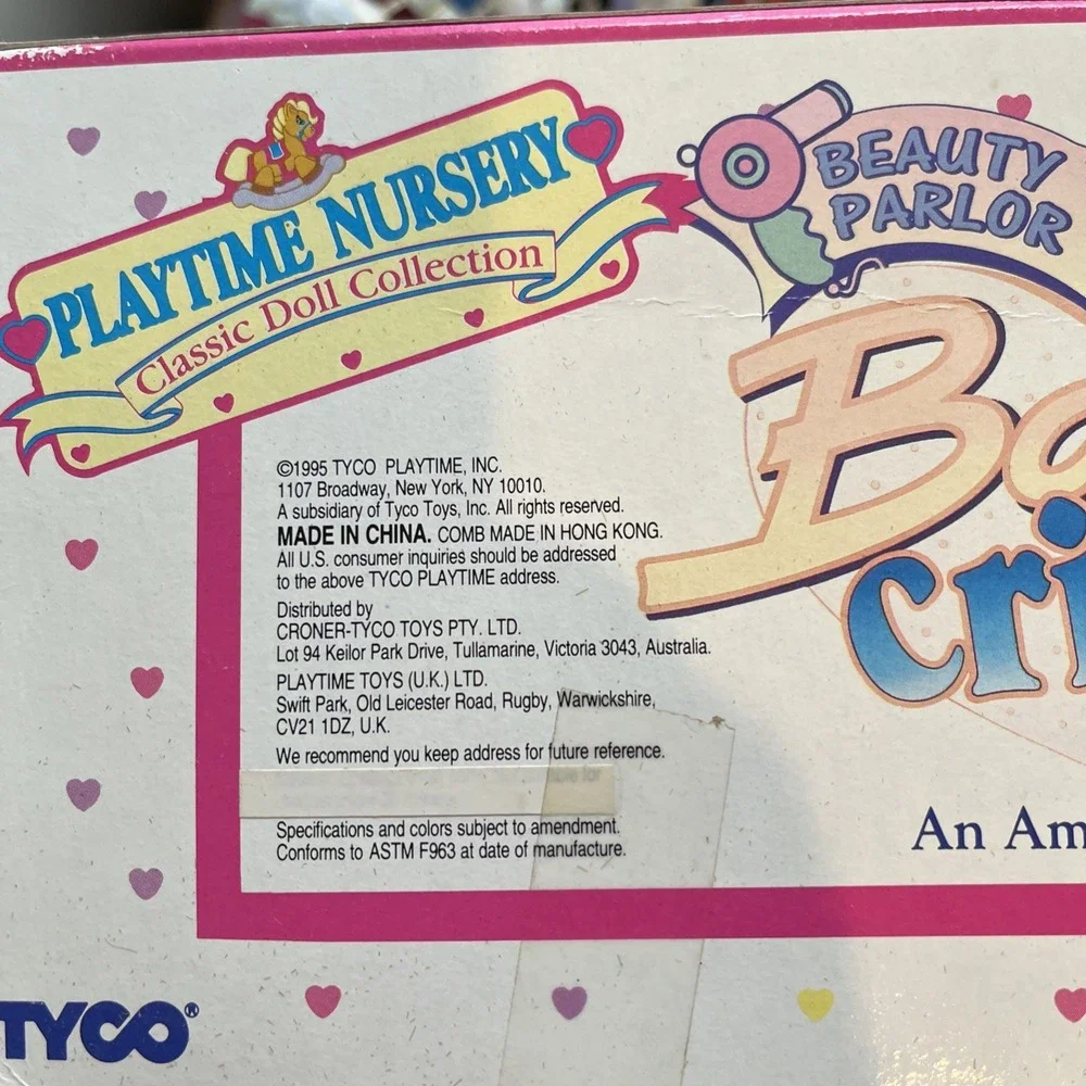 Vintage Tyco 16 Inch My Baby Chrissy Doll Beauty Parlor 1995 Hair Grows New